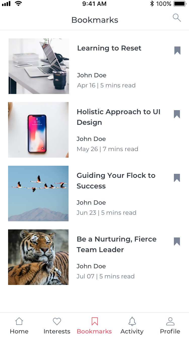 Article BookMark Template