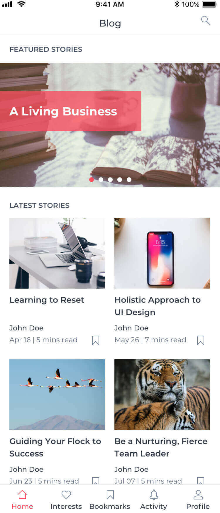 E-commerce Categoried Tile