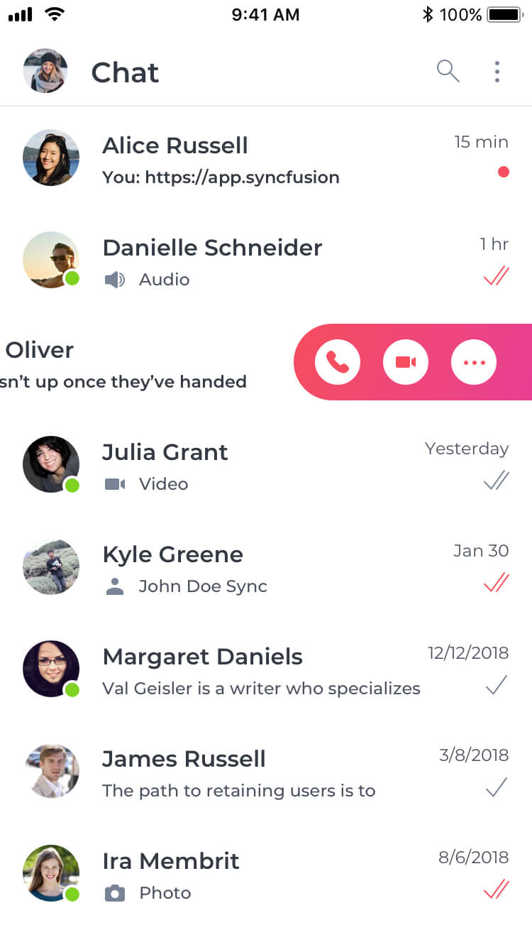 Chat Call Template