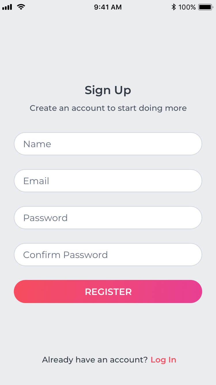 Singup UI Template