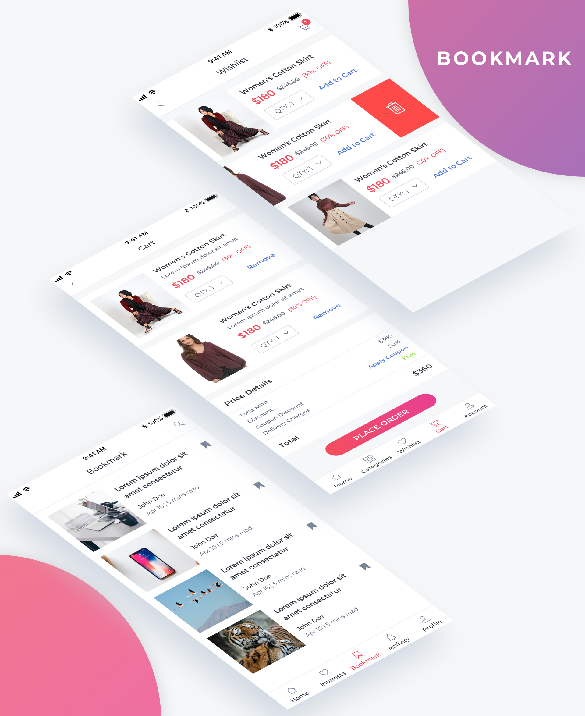 Essential UI Kit - Bookmark Page
